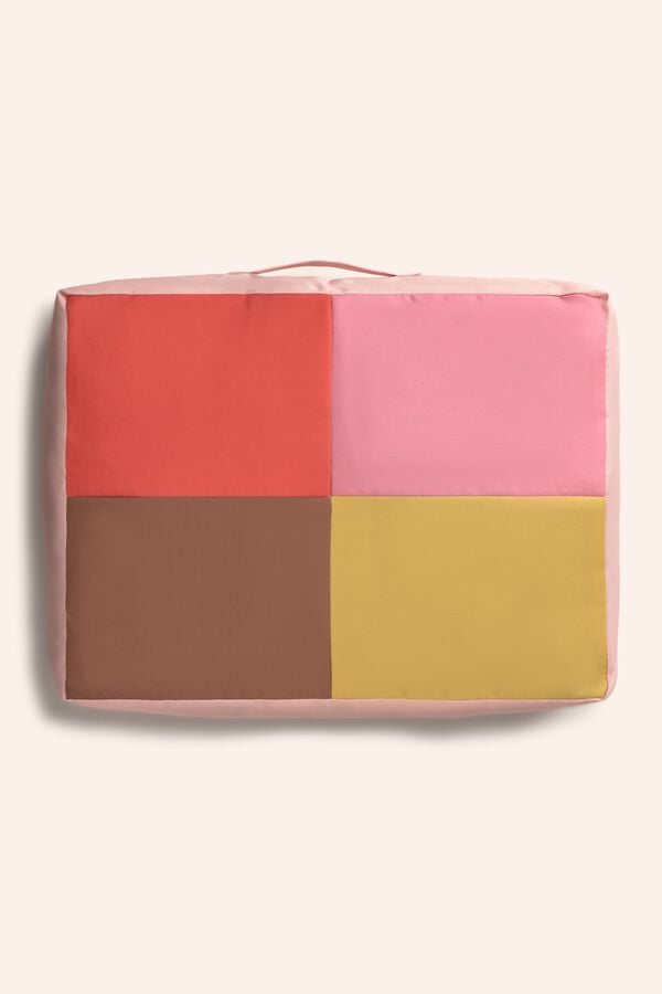 Calma House Almofada para animal de estima&ccedil;&atilde;o Buby rosa 60x40x12 rosa