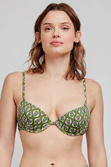 Gisela Top biquíni push-up estampado estampado