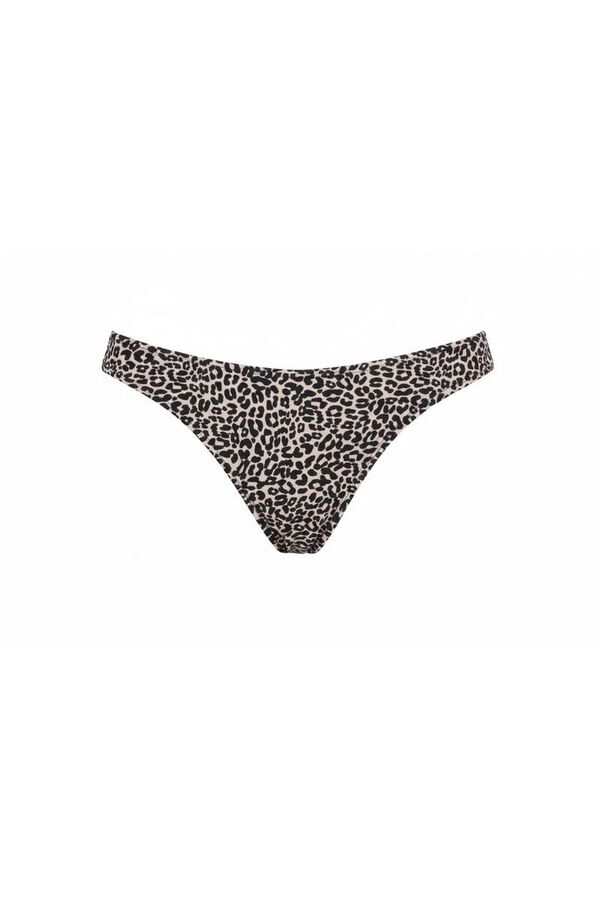 Women'secret Cuecas de biqu&iacute;ni cl&aacute;ssicas com estampado leopardo branco