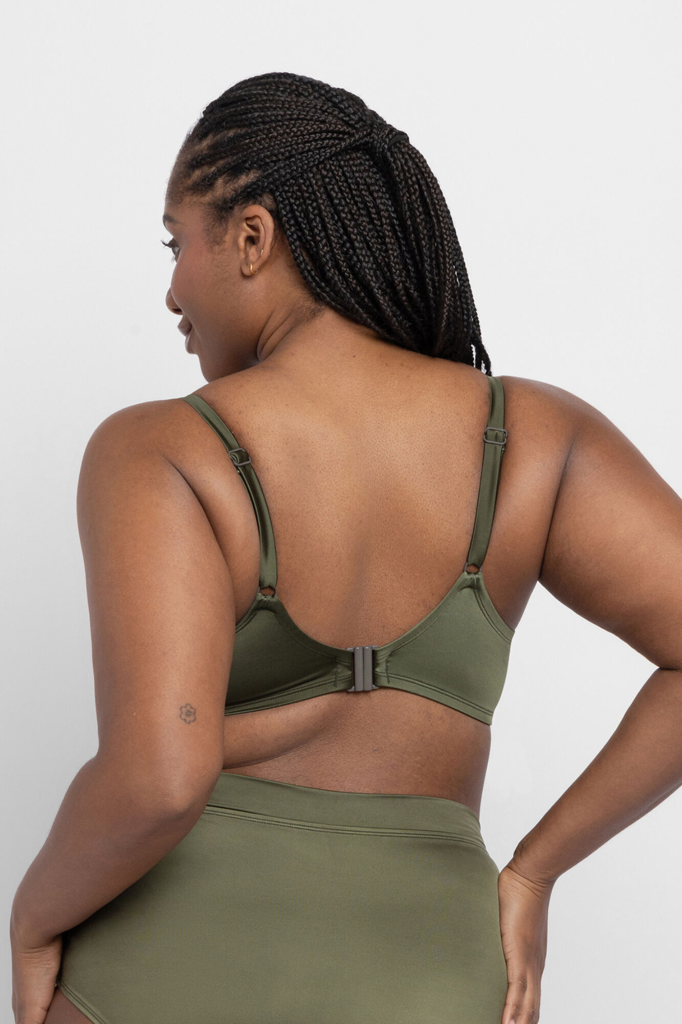 Dorina Top biqu&iacute;ni cruzado drapeado em cetim