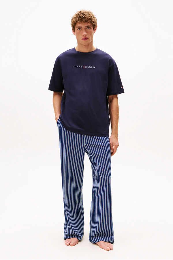 Tommy Hilfiger T-shirt com estampa de logo azul