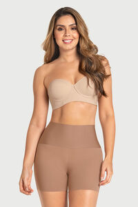 Leonisa Calções de controle moderado com visual invisível e faixa antiderrapante