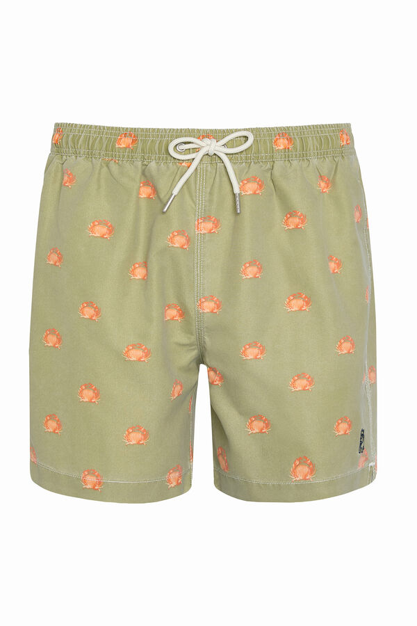 Kiff-Kiff Mai&ocirc; com estampa de caranguejo verde