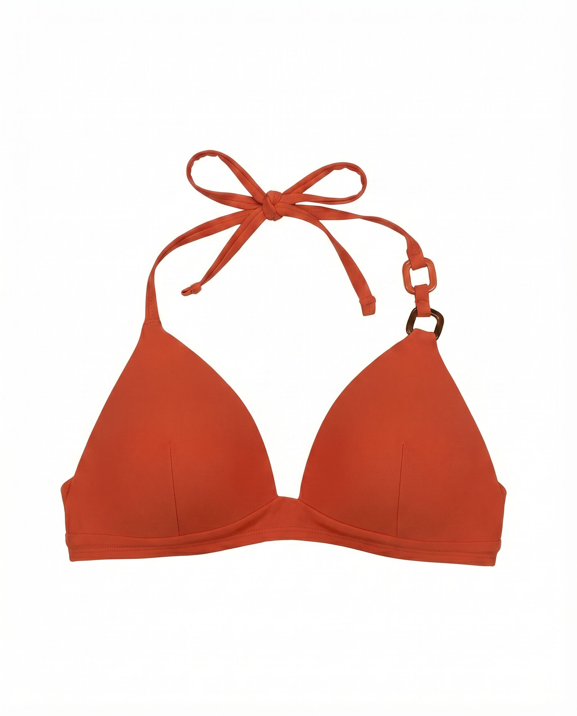 Women'secret Top biqu&iacute;ni triangular fixo laranja