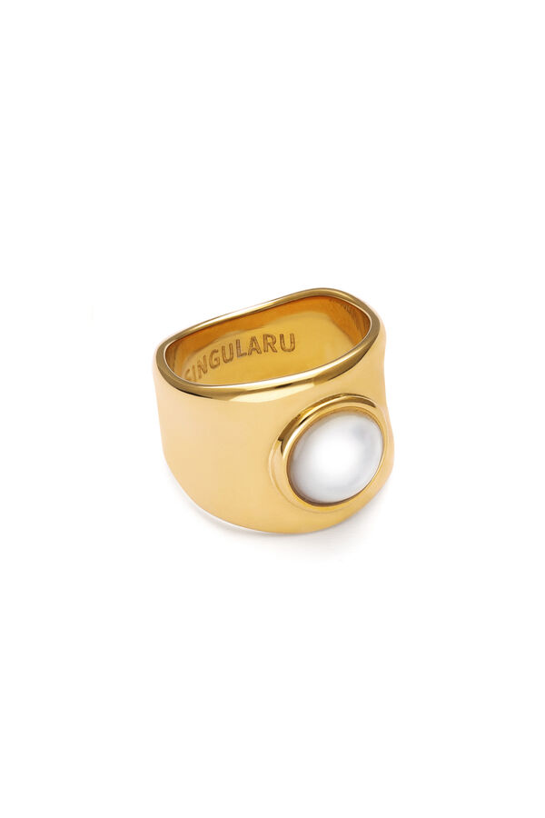 Singularu Anillo My N&aacute;car Acero Ba&ntilde;o Oro amarillo