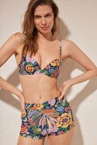 Womensecret Braga bikini culotte tropical estampado