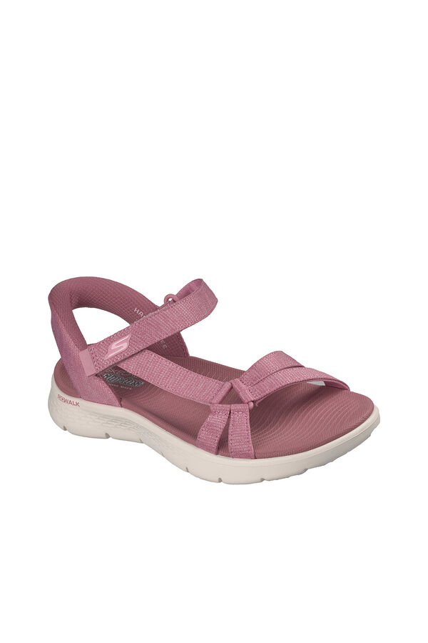 Skechers Sand&aacute;lia Go walk flex rosa