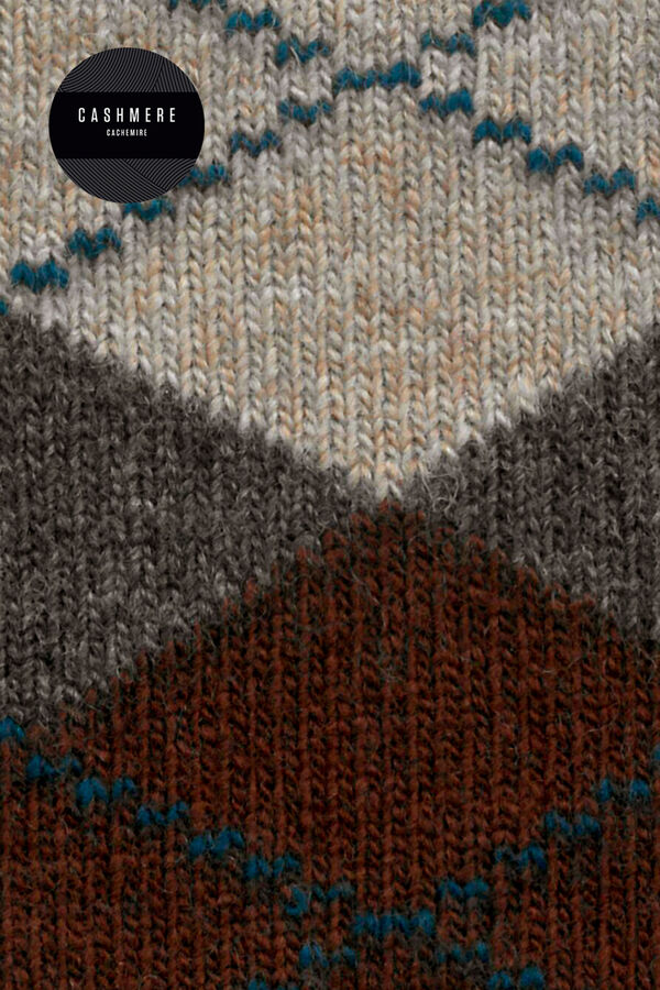 Punto Blanco Calcetines cashmere cortos estampado