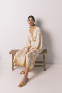 Women'secret Vestido caft&atilde; jacquard flores
