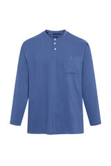 Kiff-Kiff T-shirt manga comprida azul azul