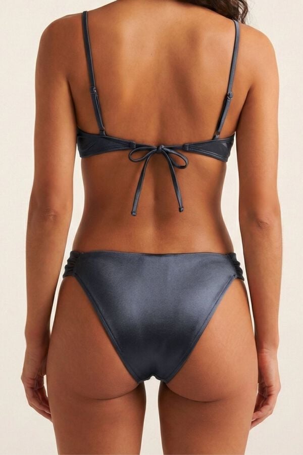 Robin Cueca de biqu&iacute;ni m&eacute;dia Ombra cinzento