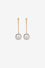 Vilanova Pendientes Largos con Perla printed