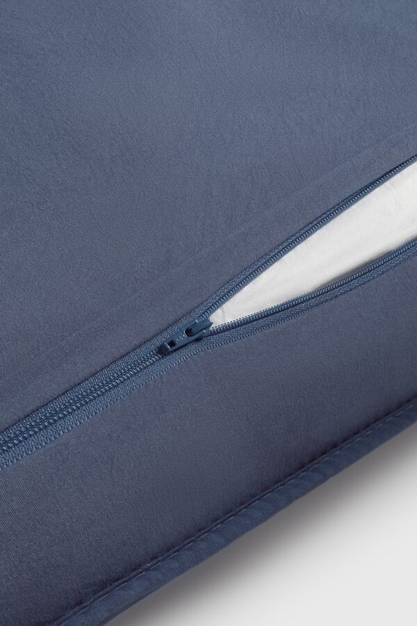 Textura Capa de almofada acolchoada azul