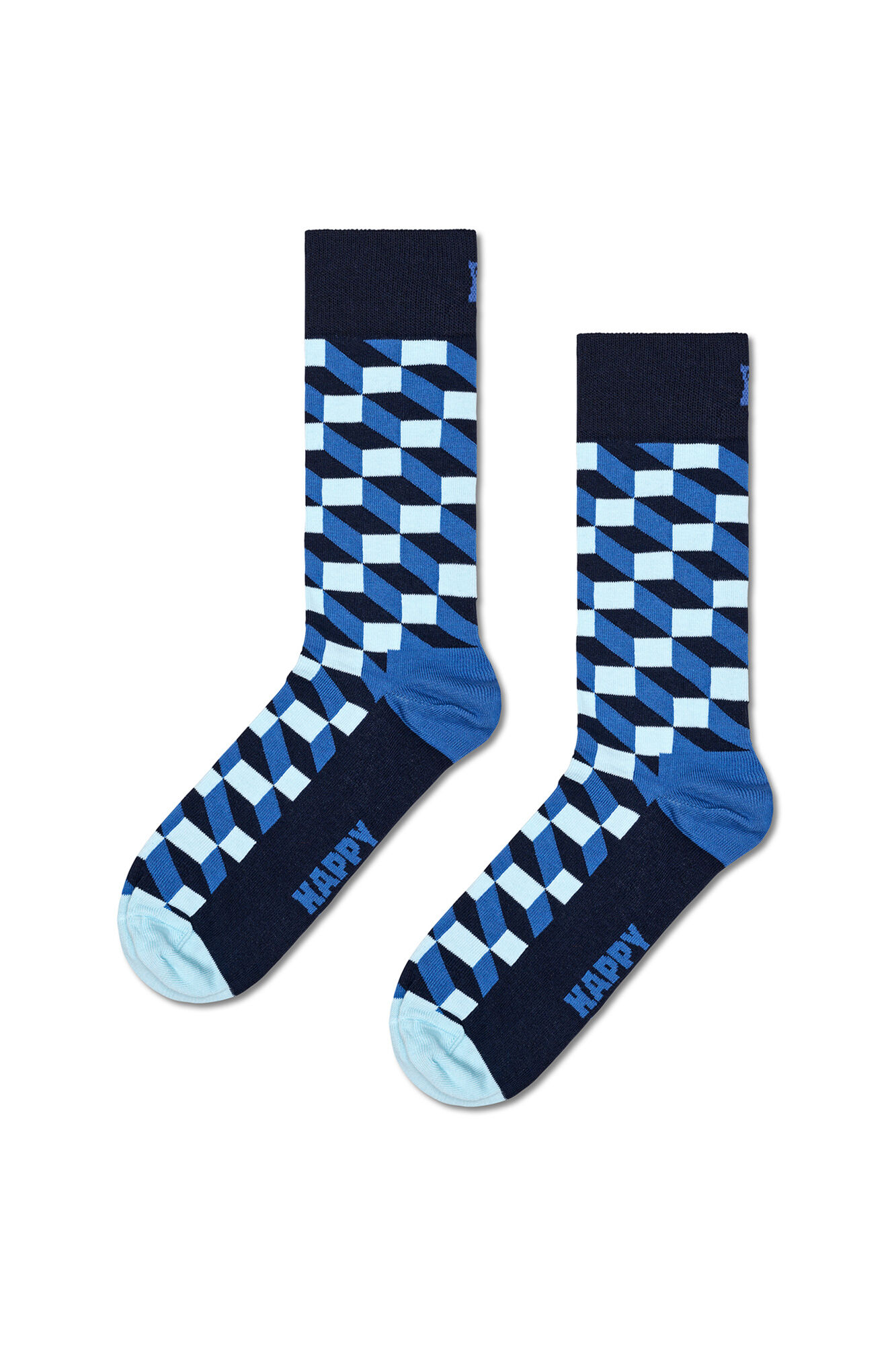 Happy Socks Meia com efeito &oacute;ptico