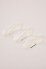 Women'secret Pack 3 meias curtas brancas branco