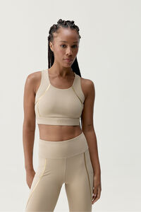 Born Living Yoga Top Dourado Preto