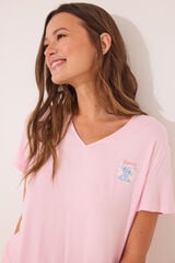 Women'secret Pijama curto rosa Lilo e Stitch rosa