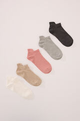 Women'secret Pacote de 5 meias curtas variadas estampado