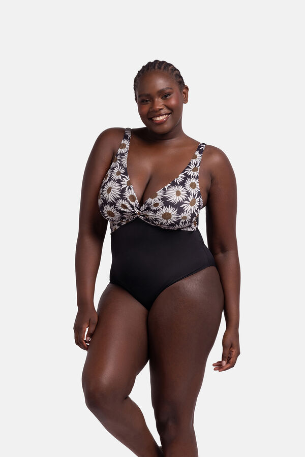 Dorina Fato de banho estampado preto