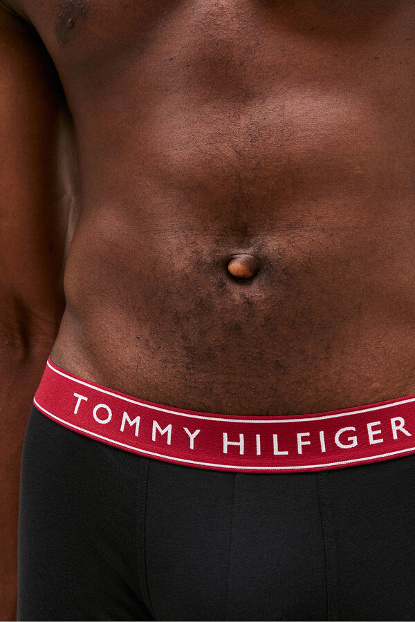 Tommy Hilfiger Pacote com 3 Boxers de Algod&atilde;o preto
