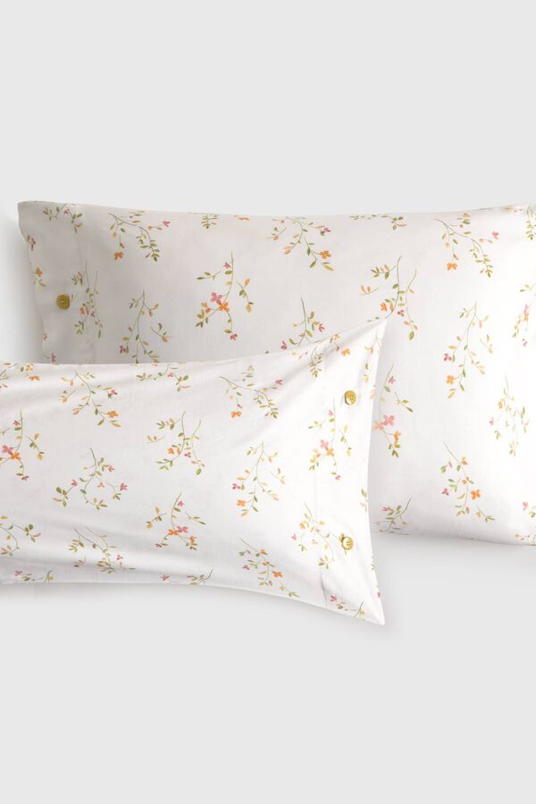 Textura Capa de almofada estampada branco