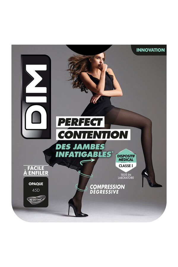 DIM Collant calça transparente 45 Denier preto