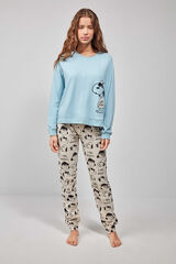 Gisela Pijama largo Snoopy azul
