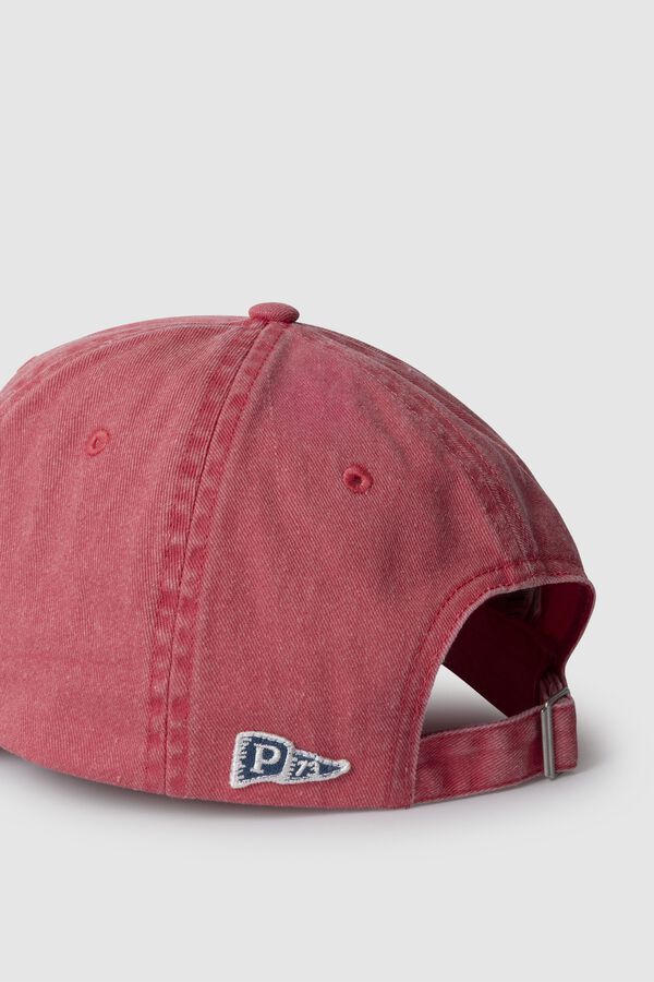 Pepe Jeans Straw cap with front logo red