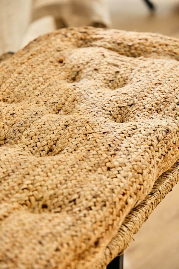 Calma House Ural jute bench cushion nude