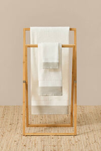 Womensecret Linen border towel white
