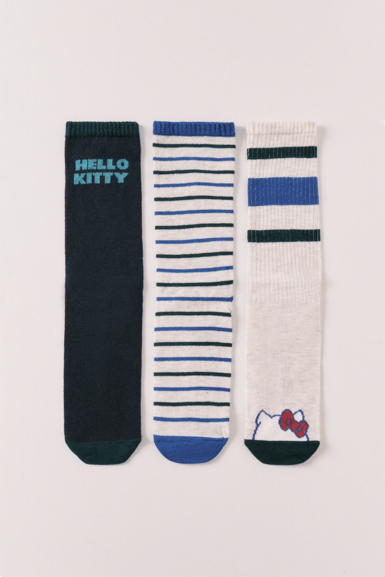 Women'secret Pack 3 calcetines largos estampado Hello Kitty
