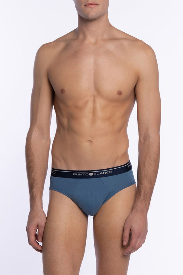 Punto Blanco Cuecas triplas Slip Basix estampado