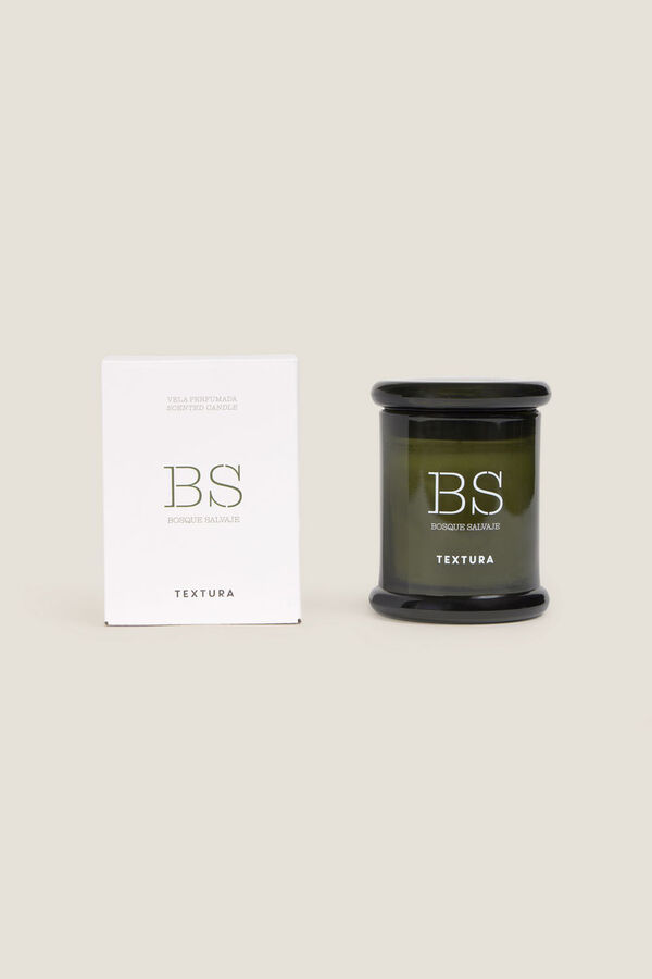Textura Vela perfumada de floresta selvagem estampado
