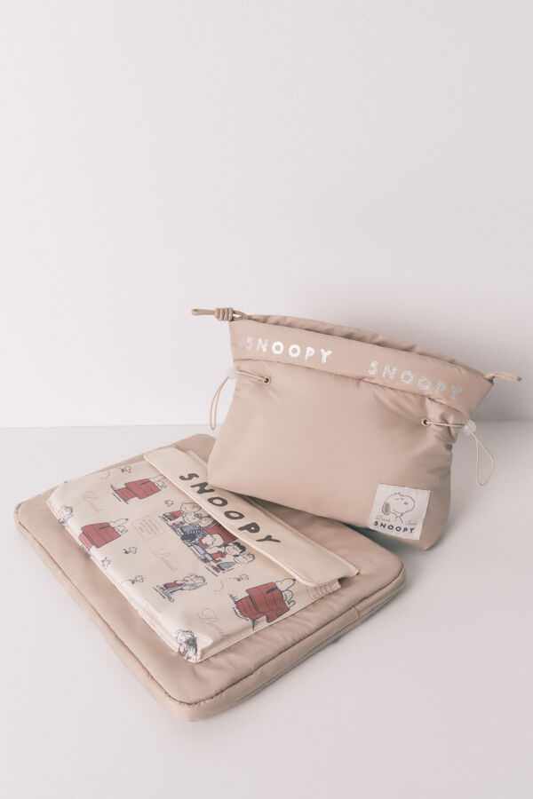 Women'secret Nécessaire média acolchoada bege Snoopy vison