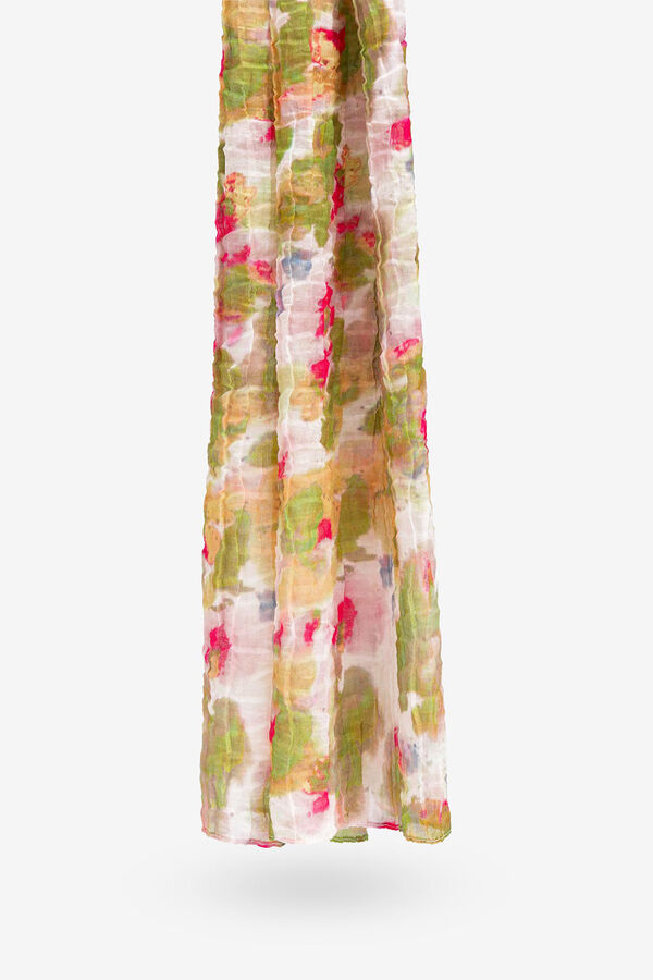 Vilanova Cachecol amassado com estampa tie-dye estampado