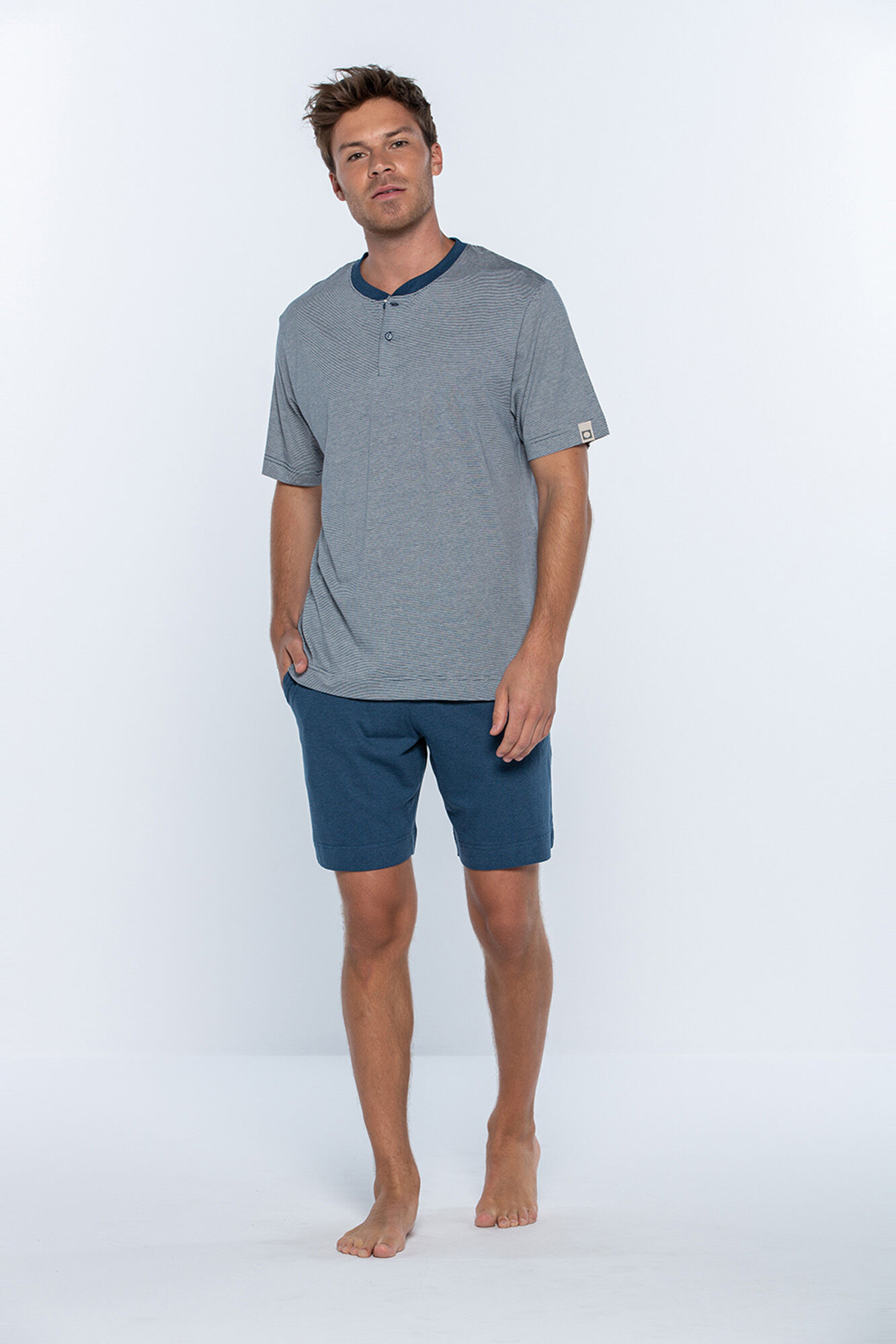 Punto Blanco Pijama curto de bambu, Bionix