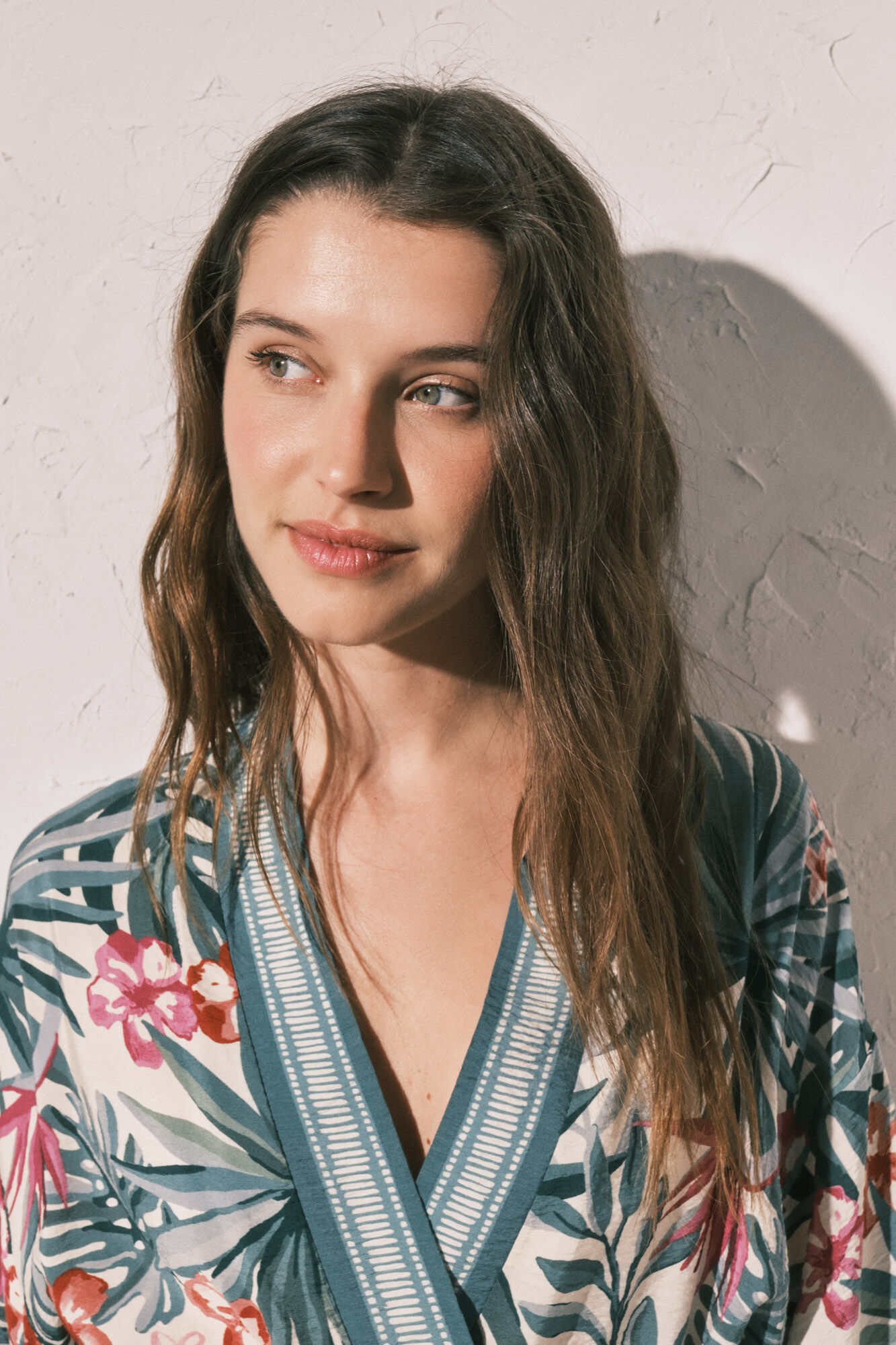 Women'secret Kimono estampado verde