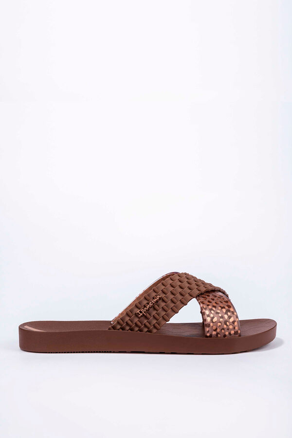 Ipanema Sand&aacute;lias cruzadas estampado animal cru