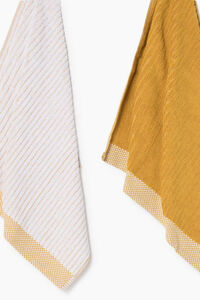 Textura Conjunto 2 panos de cozinha friso 100% algodão 