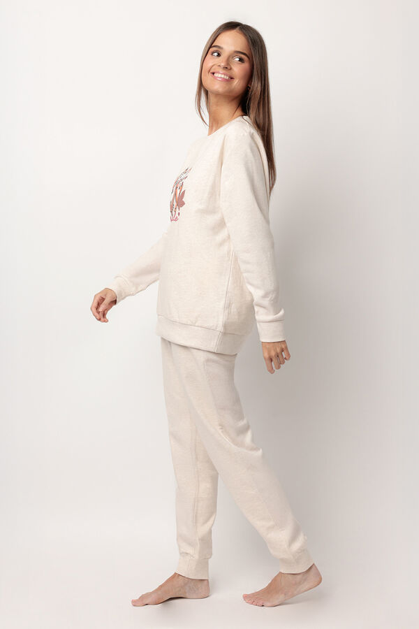 Admas Pijama de Pelúcia Chip N Dale C bege