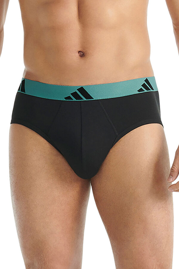 Adidas Pacote com 3 cuecas de algod&atilde;o Active Flex estampado