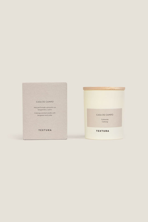 Textura Vela com aroma frutado bege