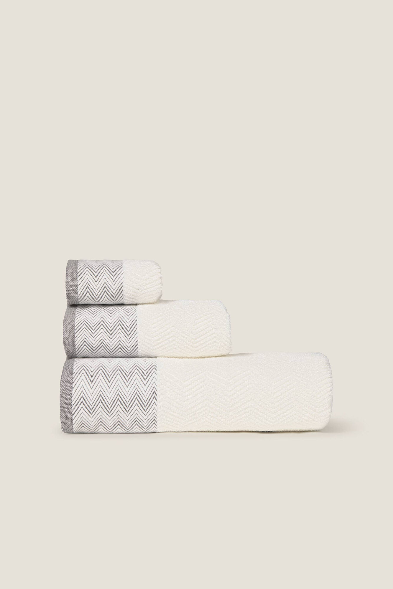 Textura Toalha felpuda em zigue-zague