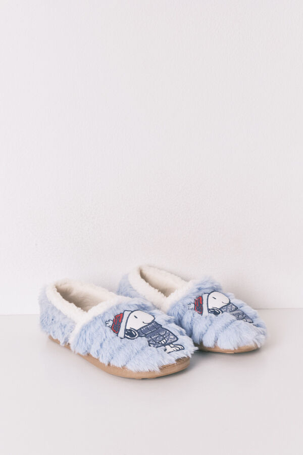 Women'secret Chinelos de quarto botas do Snoopy azul