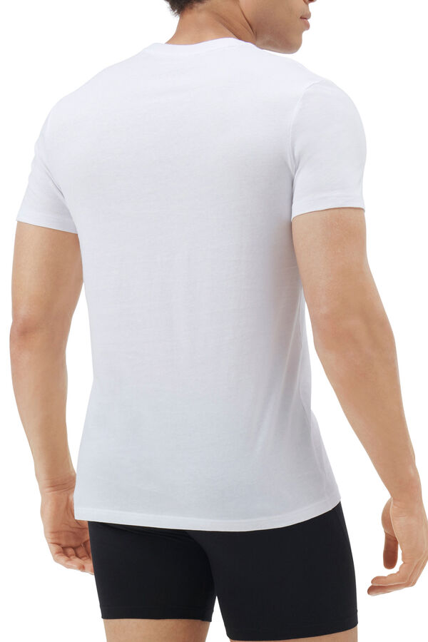 Adidas Pacote com 3 camisetas de algodão com núcleo ativo branco
