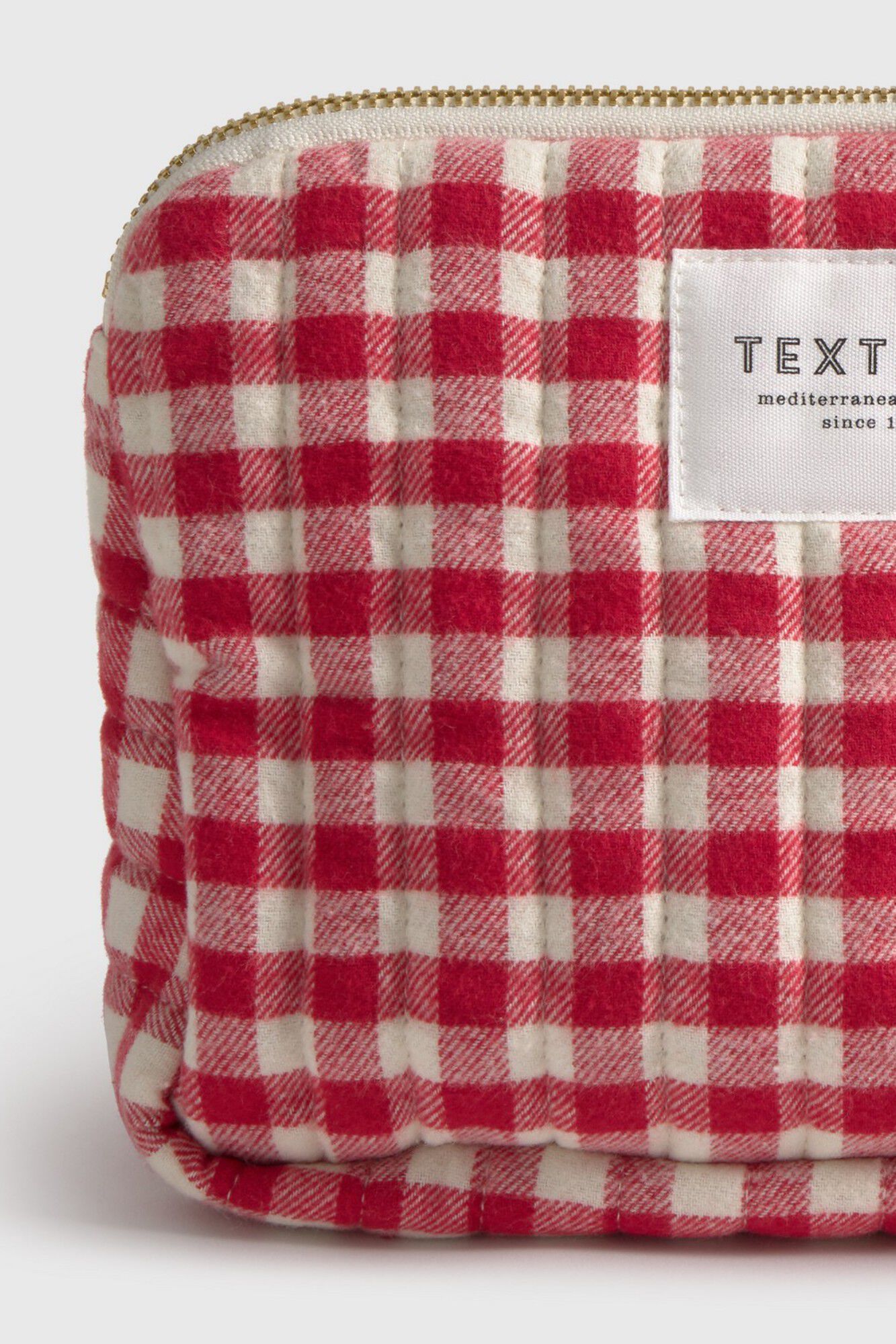Textura N&eacute;cessaire vichy vermelho