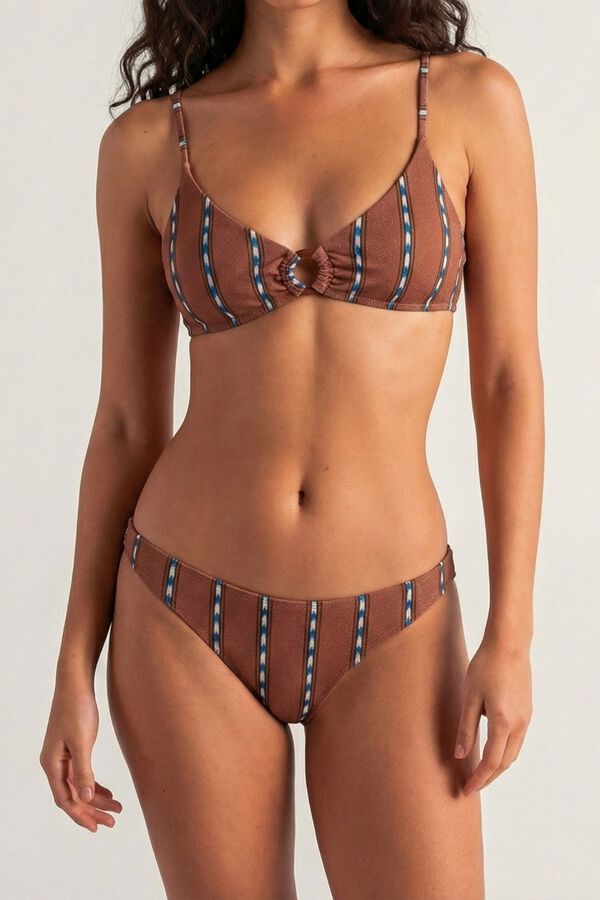 Robin Cueca de biqu&iacute;ni cl&aacute;ssica palma estampado