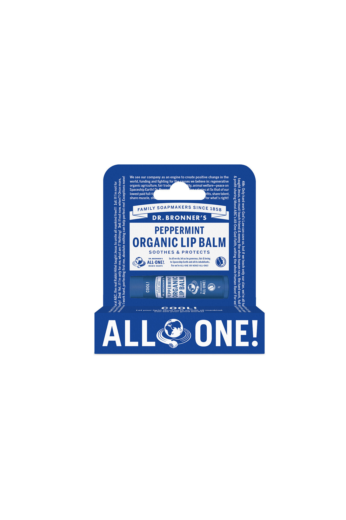 Dr. Bronner's B&aacute;lsamo labial org&aacute;nico "Menta"
