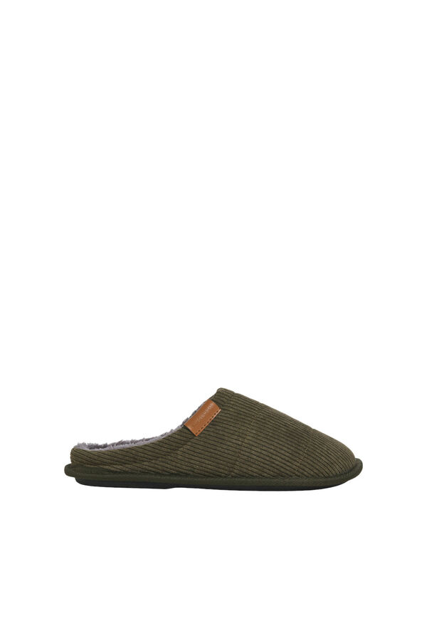Jack & Jones Chinelos de veludo veludo verde