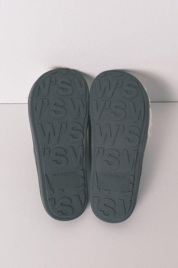 Women'secret Chinelos de quarto de borrego cinza Moomin cinzento